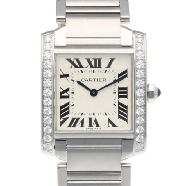 カルティエ タンクフランセーズ MM 腕時計 時計 ステンレススチール 3751 クオーツ レディース 1年保証 CARTIER 中古 R&Kリサイクルキング