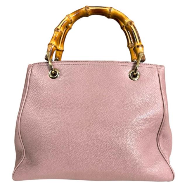 グッチ バンブー ショルダーバッグ レザー 336032 ピンク レディース GUCCI 中古 R&Kリサイクルキング_2
