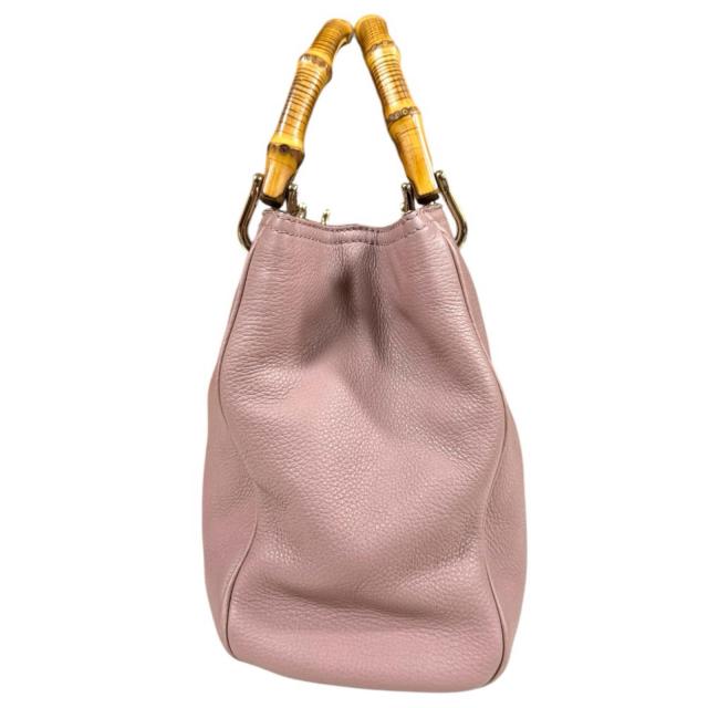 グッチ バンブー ショルダーバッグ レザー 336032 ピンク レディース GUCCI 中古 R&Kリサイクルキング_3