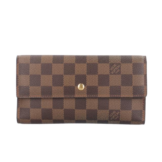 ルイヴィトン ポルトトレゾール インターナショナル ダミエ 長財布 ダミエキャンバス N61215 レディース LOUIS VUITTON  中古 R&amp;Kリサイクルキング