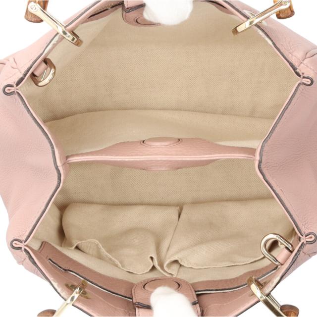 グッチ バンブー ショルダーバッグ レザー 336032 ピンク レディース GUCCI 中古 R&Kリサイクルキング_6