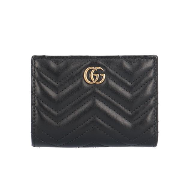 グッチ GGマーモント 二つ折り財布 レザー 773427 レディース GUCCI 中古 R&Kリサイクルキング