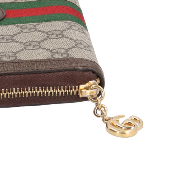グッチ GG ジップアラウンドウォレット オフィディア 長財布 GGスプリームキャンバス 523154 レディース GUCCI 中古 R&Kリサイクルキング_8