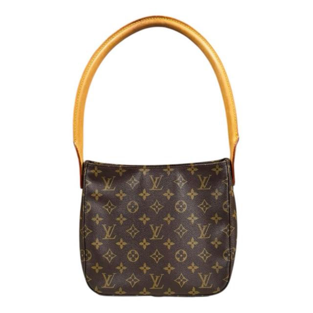 ルイヴィトン ルーピングMM モノグラム ショルダーバッグ モノグラム帆布 M51146 赤銅色 レディース LOUIS VUITTON  中古 R&K再利用第一人者