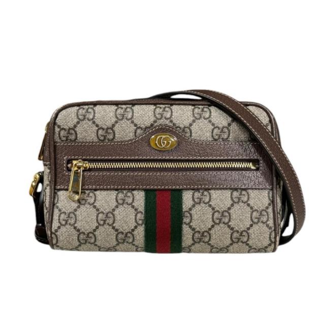 グッチ ミニバッグ オフィディア ショルダーバッグ GGスプリームキャンバス 517350 ベージュ レディース GUCCI 中古 R&Kリサイクルキング