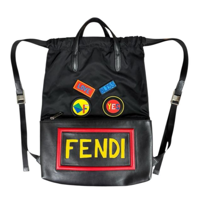フェンディ ロゴ フェイス リュック・デイパック ナイロン 7VZ034 メンズ FENDI 中古 R&Kリサイクルキング_8