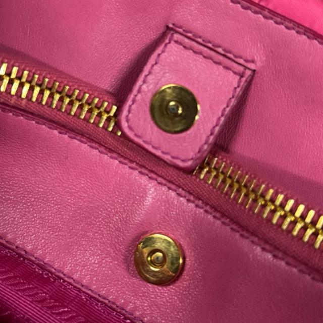 プラダ ギャザー ショルダーバッグ ナイロン BN2346 ピンク レディース PRADA 中古 R&Kリサイクルキング_15