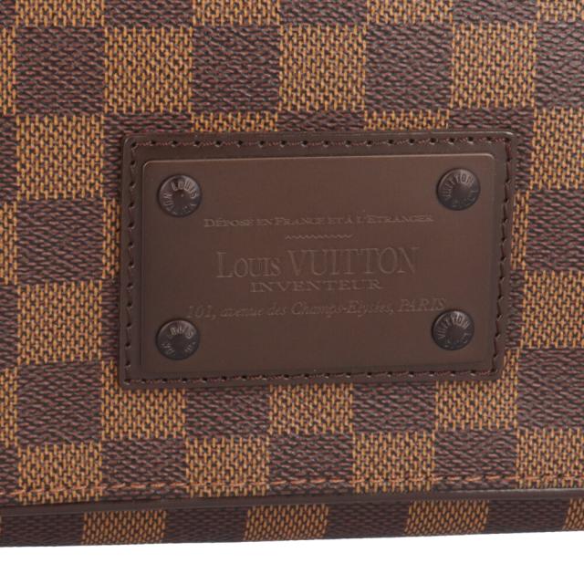 ルイヴィトン ブルックリンMM ダミエ ショルダーバッグ ダミエキャンバス N51211 ブラウン メンズ LOUIS VUITTON 中古 R&Kリサイクルキング_10