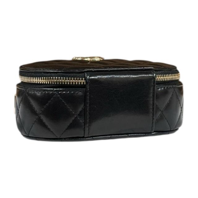 シャネル バニティバッグ マトラッセ ハンドバッグ レザー ブラック レディース CHANEL  中古 R&amp;Kリサイクルキング_4