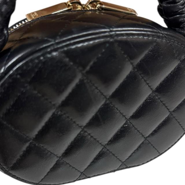 シャネル バニティバッグ マトラッセ ハンドバッグ レザー ブラック レディース CHANEL  中古 R&amp;Kリサイクルキング_8