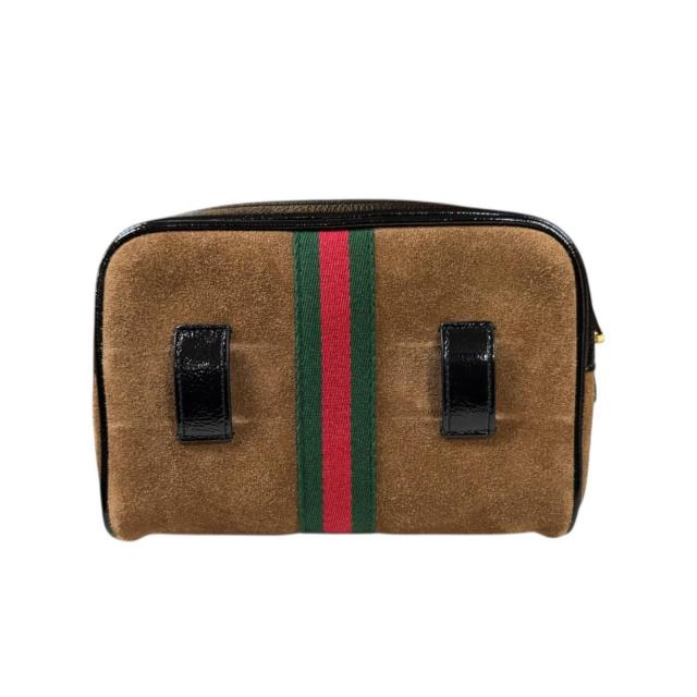 グッチ スモール ベルトバッグ オフィディア ウエストバッグ スウェード 517076 ブラウン レディース GUCCI 中古 R&Kリサイクルキング_2