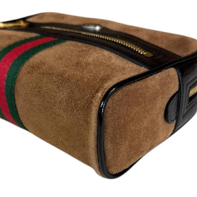 グッチ スモール ベルトバッグ オフィディア ウエストバッグ スウェード 517076 ブラウン レディース GUCCI 中古 R&Kリサイクルキング_8