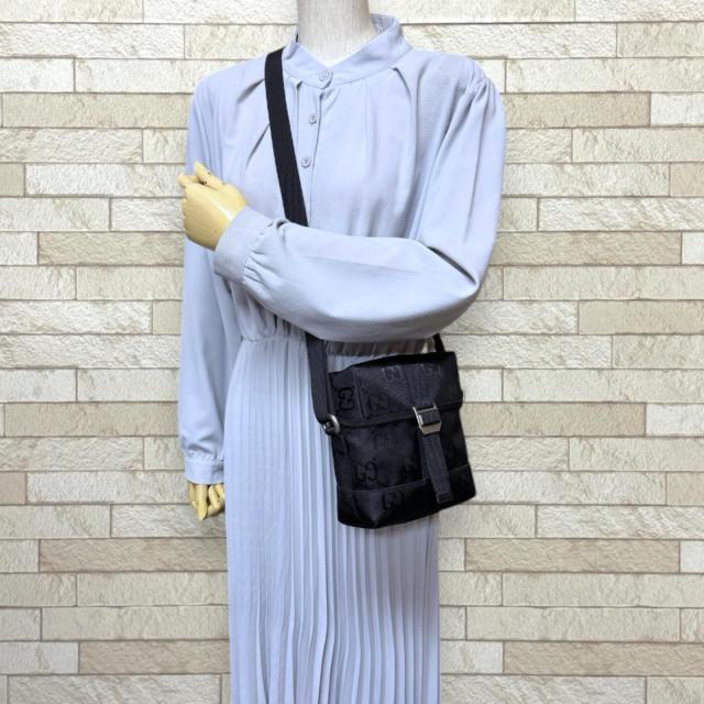 グッチ オフザグリット ショルダーバッグ 643858 ブラック ユニセックス GUCCI 中古 R&Kリサイクルキング_1