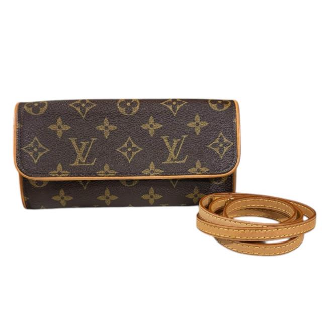 ルイヴィトン ポシェットツインPM モノグラム ショルダーバッグ モノグラムキャンバス M51854 ブラウン レディース LOUIS VUITTON 中古 R&Kリサイクルキング