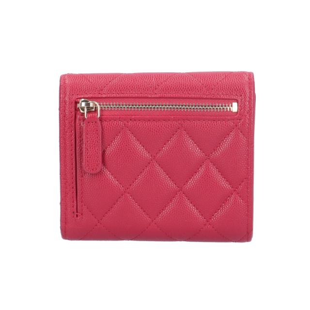 シャネル マトラッセ 三つ折り財布 キャビアスキン レディース CHANEL 中古 R&Kリサイクルキング_1