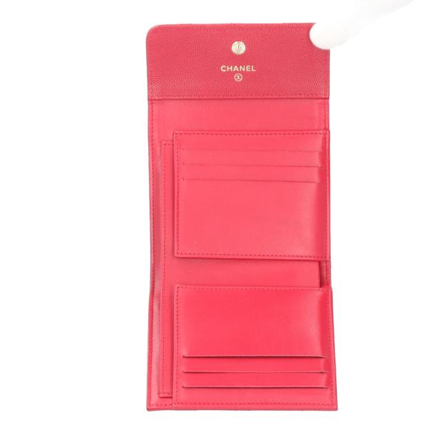 シャネル マトラッセ 三つ折り財布 キャビアスキン レディース CHANEL 中古 R&Kリサイクルキング_4