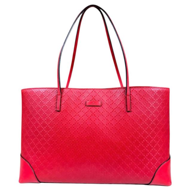 グッチ ディアマンテ トートバッグ レザー 353397 レッド レディース GUCCI  中古 R&amp;Kリサイクルキング
