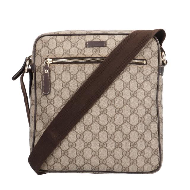 グッチ メッセンジャーバッグ GGスプリーム ショルダーバッグ GGスプリームキャンバス 201448 ブラウン ユニセックス GUCCI 中古 R&Kリサイクルキング