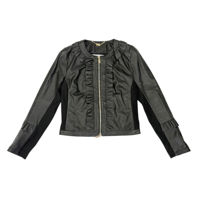 ブルーガール ノーカラージャケット 羊革 レディース BLUGIRL 中古 R&Kリサイクルキング