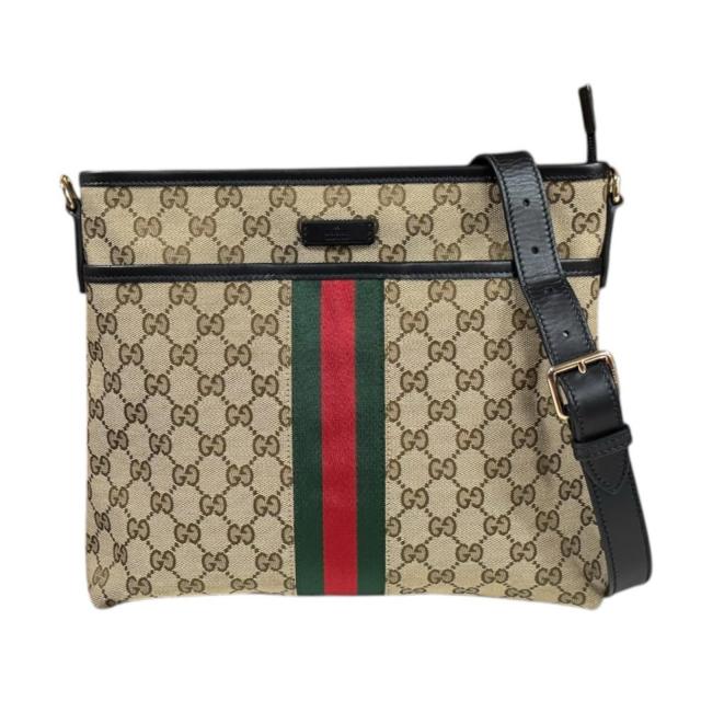 グッチ シェリー ショルダーバッグ GGキャンバス 388926 ベージュ レディース GUCCI 中古 R&Kリサイクルキング