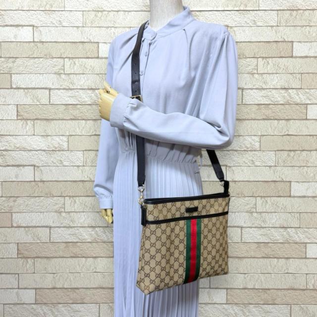 グッチ シェリー ショルダーバッグ GGキャンバス 388926 ベージュ レディース GUCCI 中古 R&Kリサイクルキング_1