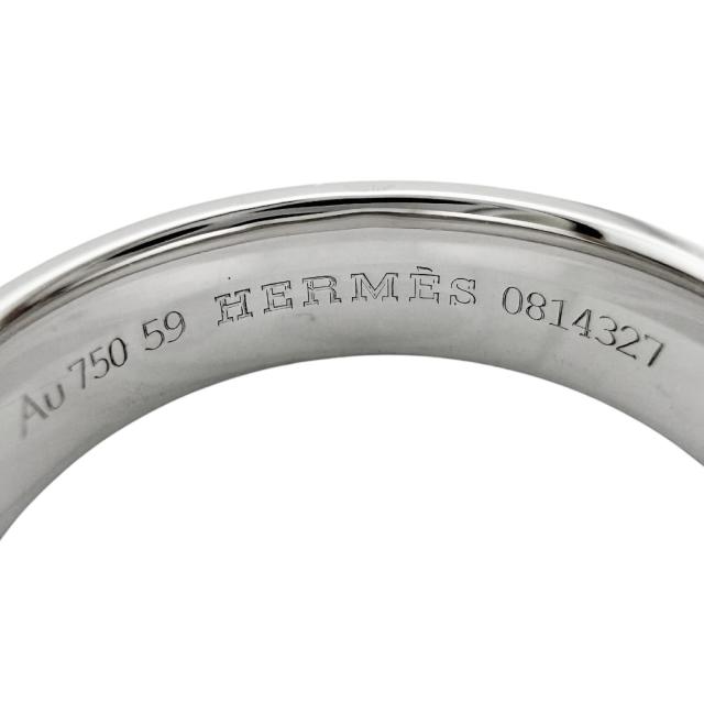 エルメス アンプラント リング 指輪 18号 18金 K18ホワイトゴールド レディース HERMES  中古 R&amp;Kリサイクルキング_5