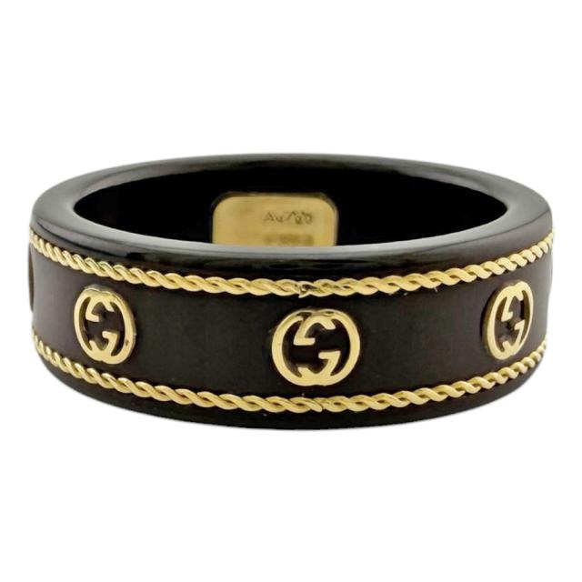 グッチ アイコン インターロッキング リング 指輪 17号 セラミック ユニセックス GUCCI 中古 R&Kリサイクルキング_2