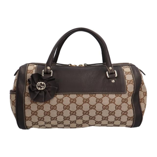 グッチ ミニボストンバッグ GGキャンバス ハンドバッグ GGキャンバス 189825 ブラウン レディース GUCCI  中古 R&amp;Kリサイクルキング