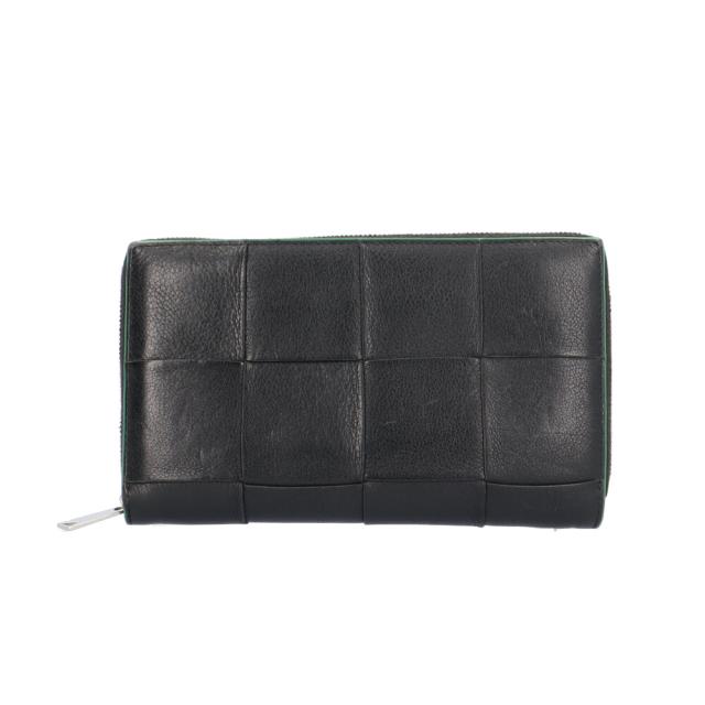 ボッテガヴェネタ カセット ジップアラウンドウォレット 長財布 レザー メンズ BOTTEGAVENETA 中古 R&Kリサイクルキング