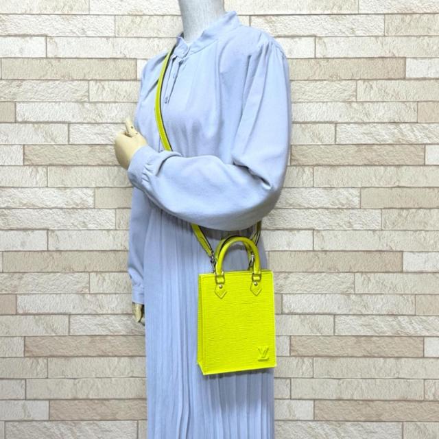 ルイヴィトン プティットサックプラ エピ ショルダーバッグ エピレザー M80169 イエロー レディース LOUIS VUITTON 中古 R&Kリサイクルキング_1