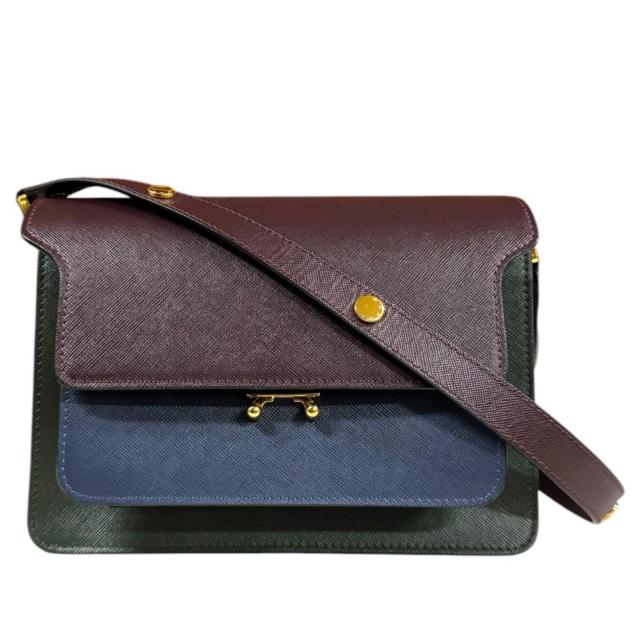 マルニ トランクバッグ ショルダーバッグ カーフ SBMPN09U09 ブラウン レディース MARNI 中古 R&Kリサイクルキング