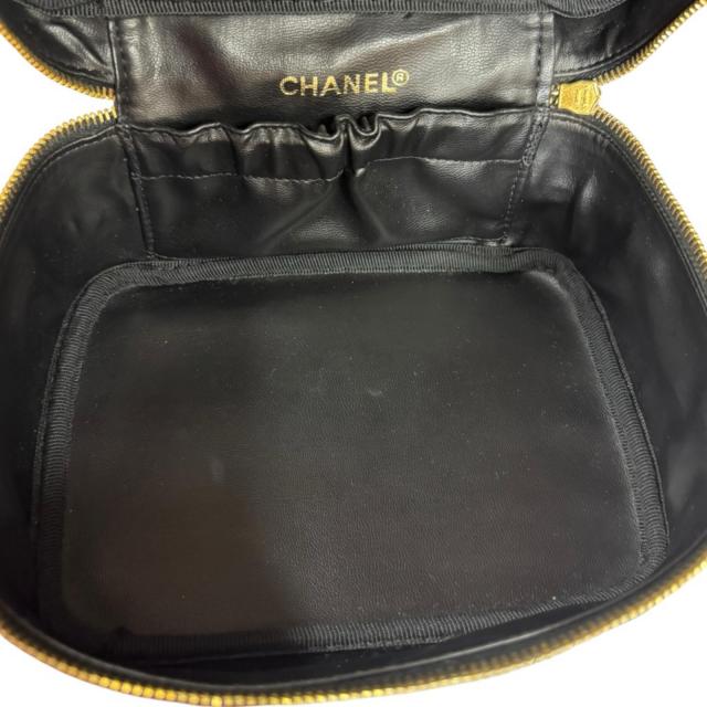 シャネル ピコローレ バニティバッグ ハンドバッグ レザー A01618 ブラック レディース CHANEL 中古 R&Kリサイクルキング_7