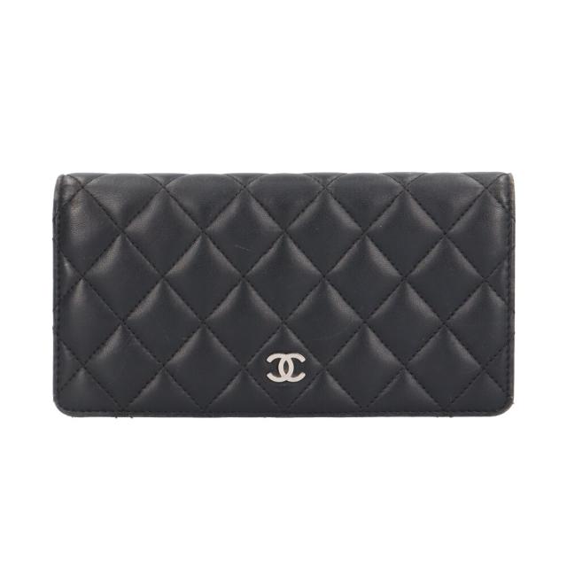 シャネル タイムレスクラシック ロング フラップ ウォレット マトラッセ 長財布 ラムスキン A31509 レディース CHANEL  中古 R&amp;Kリサイクルキング