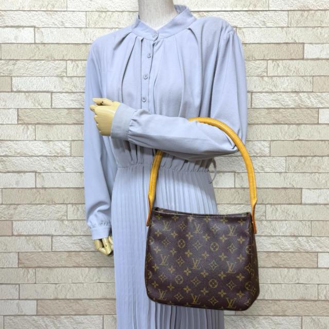 ルイヴィトン ルーピングMM モノグラム ショルダーバッグ モノグラムキャンバス M51146 ブラウン レディース LOUIS VUITTON 中古 R&Kリサイクルキング_1