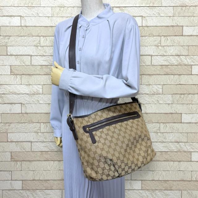 グッチ GGキャンバス ショルダーバッグ GGキャンバス 388930 ベージュ レディース GUCCI 中古 R&Kリサイクルキング_1