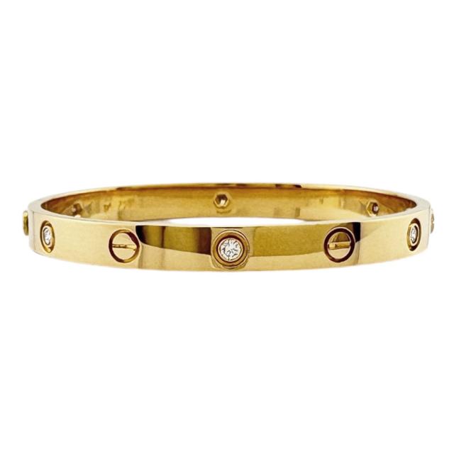 カルティエ ラブブレス バングル 18金 K18イエローゴールド ダイヤモンド レディース CARTIER 中古 R&Kリサイクルキング_1