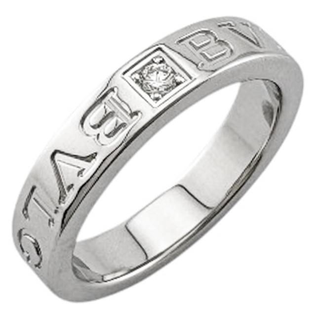 ブルガリ ブルガリブルガリ リング 指輪 11.5号 18金 K18ホワイトゴールド ダイヤモンド レディース BVLGARI  中古 R&amp;Kリサイクルキング