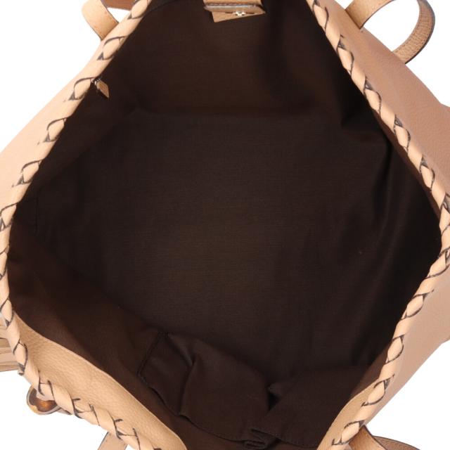 グッチ アウトレット品 バンブー トートバッグ レザー 354665 ベージュ レディース GUCCI 中古 R&Kリサイクルキング_5