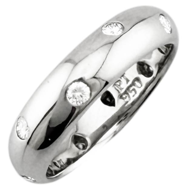 ティファニー ドッツ リング 指輪 8号 Pt950プラチナ ダイヤモンド レディース TIFFANY&amp;Co.  中古 R&amp;Kリサイクルキング