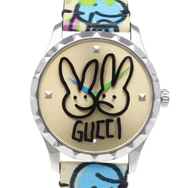 グッチ Gタイムレス 腕時計 時計 ステンレススチール クオーツ ユニセックス 1年保証 GUCCI  中古 R&amp;Kリサイクルキング