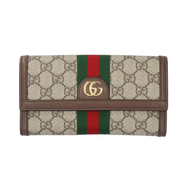 グッチ GG コンチネンタルウォレット シェリーライン 長財布 GGスプリームキャンバス 523153 レディース GUCCI 中古 R&Kリサイクルキング