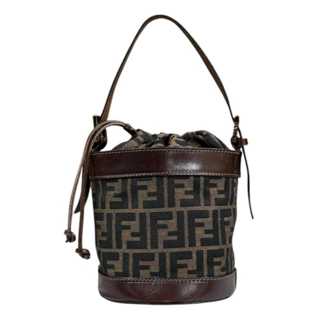 フェンディ バケットバッグ ズッカ ハンドバッグ キャンバス 2354-16325-008 ブラウン レディース FENDI  中古 R&amp;Kリサイクルキング_2