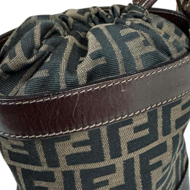 フェンディ バケットバッグ ズッカ ハンドバッグ キャンバス 2354-16325-008 ブラウン レディース FENDI  中古 R&amp;Kリサイクルキング_10