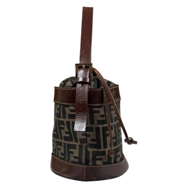 フェンディ バケットバッグ ズッカ ハンドバッグ キャンバス 2354-16325-008 ブラウン レディース FENDI  中古 R&amp;Kリサイクルキング_3