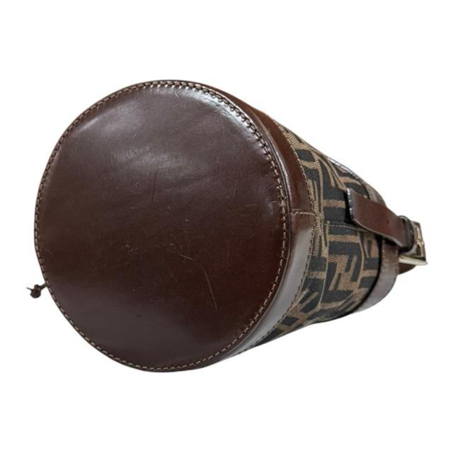 フェンディ バケットバッグ ズッカ ハンドバッグ キャンバス 2354-16325-008 ブラウン レディース FENDI  中古 R&amp;Kリサイクルキング_4