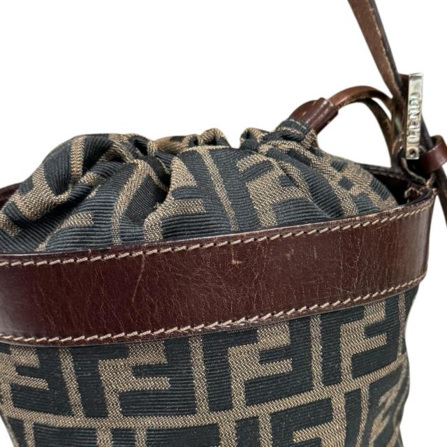 フェンディ バケットバッグ ズッカ ハンドバッグ キャンバス 2354-16325-008 ブラウン レディース FENDI  中古 R&amp;Kリサイクルキング_8