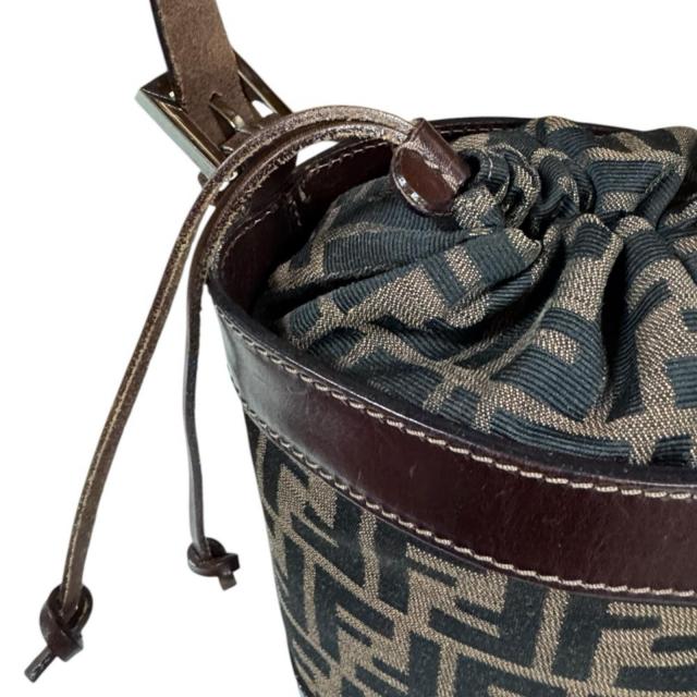 フェンディ バケットバッグ ズッカ ハンドバッグ キャンバス 2354-16325-008 ブラウン レディース FENDI  中古 R&amp;Kリサイクルキング_9