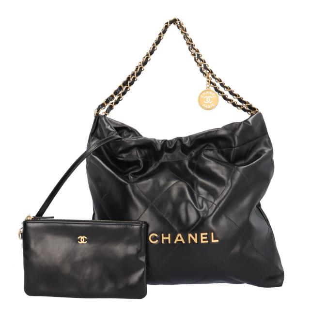 シャネル CHANEL 22 スモール ショルダーバッグ AS3260 ブラック レディース CHANEL  中古 R&amp;Kリサイクルキング