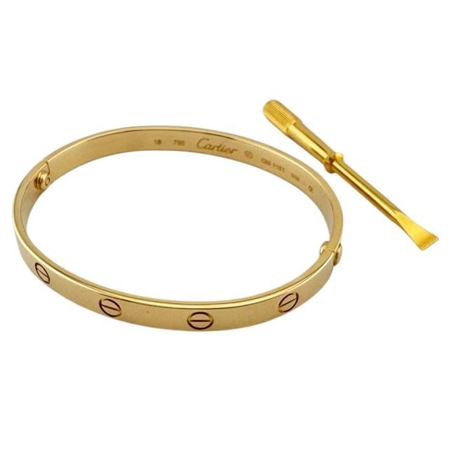 カルティエ バングル 18金 K18イエローゴールド レディース CARTIER  中古 R&amp;Kリサイクルキング