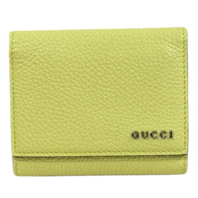 グッチ ロゴ 三つ折りウォレット 三つ折り財布 レザー 771210 ユニセックス GUCCI  中古 R&amp;Kリサイクルキング